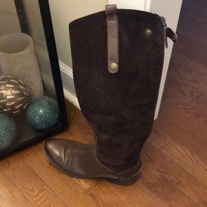 Tall Brown Suede / Leather boot